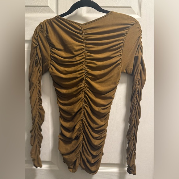 SWF (Revolve) - Bronze Rouched V Neck - NWT - Size S - Picture 2 of 6